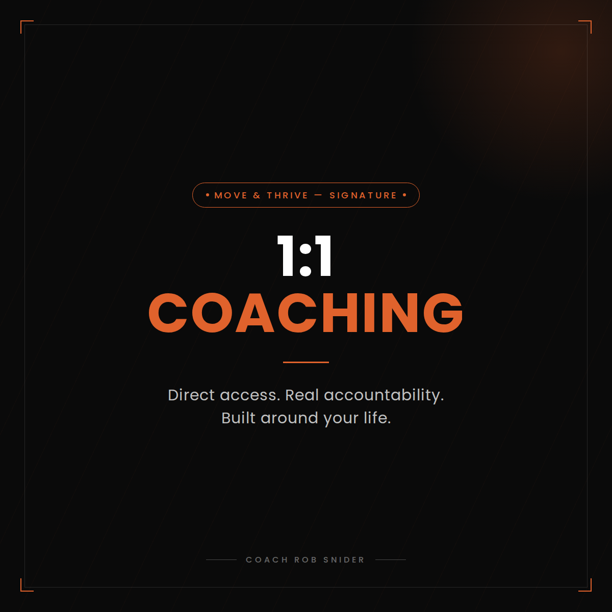 1:1 Coaching