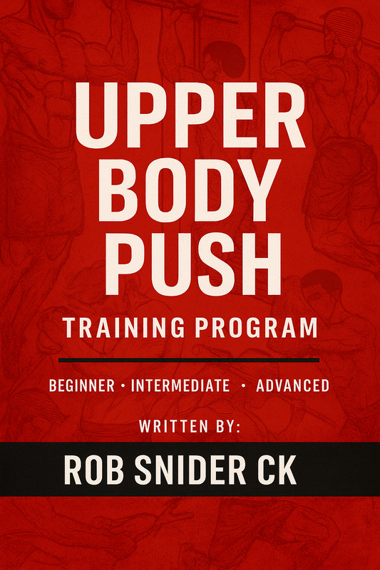 UPPER BODY PUSH TRAINING PROGRESSION PLAN